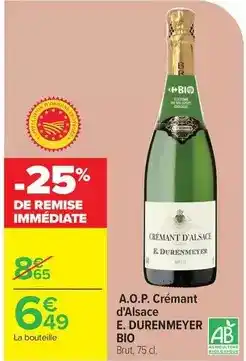 Carrefour Drive Brut - a.o.p. crémant d'alsace offre