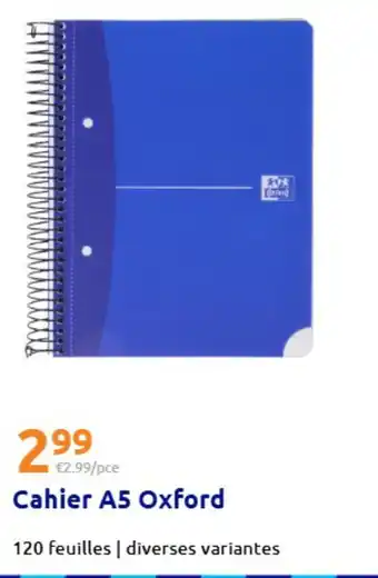 Cahier A5 Oxford