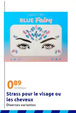 Action Strass pour le visage ou les cheveux offre