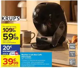 Carrefour Drive Krups - machine à café café offre