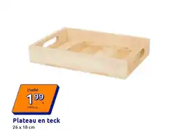 Action Plateau en teck offre