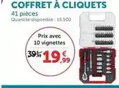 Hyper U Einhell - coffret a cliquets 41 pièces offre
