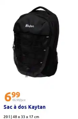Action Sac à dos Kaytan offre