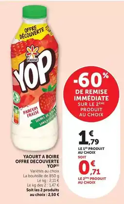Super U Yoplait - yaourt a boire offre decouverte offre