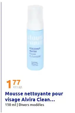 Action Mousse nettoyante pour visage Alvira Clean offre