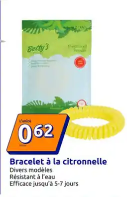 Action Bracelet à la citronnelle offre