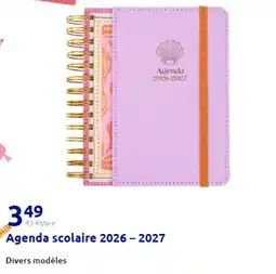 Action Agenda scolaire 2026 - 2027 offre