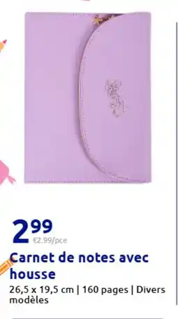 Action Carnet de notes avec housse offre