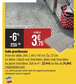 Bricorama Dalle gravillonnée offre