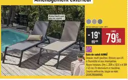 Bricorama Bain de soleil hawaï offre