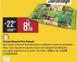 Bricorama Terreau Universel Père François offre