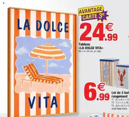 Bazarland LA DOLCE VITA Tableau offre
