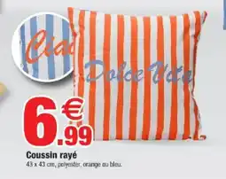 Bazarland Coussin rayé offre