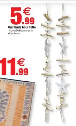 Bazarland Guirlande bois flotté offre