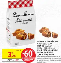 Intermarché Contact Petits marbrés au chocolat offre