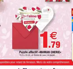 Bazarland Puzzle affectif maman cherie offre