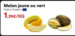 Hmarket Melon jaune ou vert offre