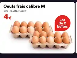 Hmarket Oeufs frais calibre M offre