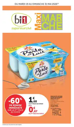 Bi1 PERLE DE LAIT Specialite laitiere offre decouverte offre