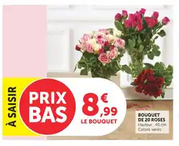 Bi1 Bouquet de 20 roses offre