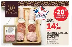Bi1 Saucisson cuit à l'ail à l'ancienne u saveurs offre
