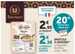 Bi1 Spaetzle u saveurs offre