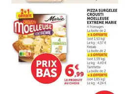 Bi1 MARIE Pizza surgelee crousti moelleuse extreme offre