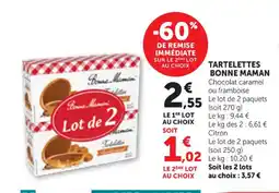 Bi1 BONNE MAMAN Tartelettes offre