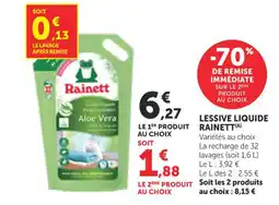 Bi1 RAINETT Lessive liquide offre