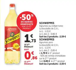 Bi1 SCHWEPPES offre