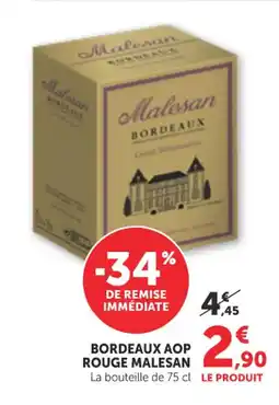 Bi1 MALESAN Bordeaux aop rouge offre
