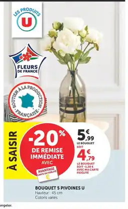Bi1 U Bouquet 5 pivoines offre