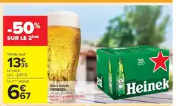 Carrefour Contact HEINEKEN Bière blonde offre