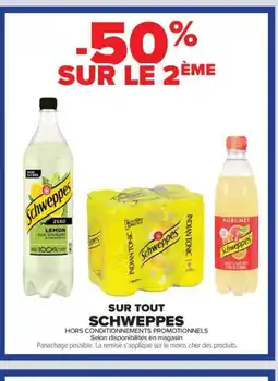 Carrefour Contact SCHWEPPES offre