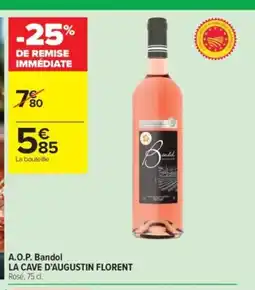Carrefour Contact LA CAVE D'AUGUSTIN FLORENT A.O.P. Bandol offre