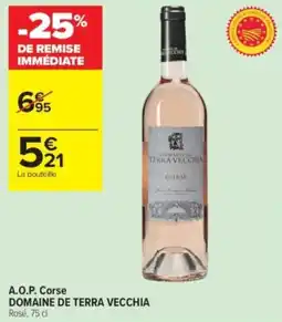 Carrefour Contact DOMAINE DE TERRA VECCHIA A.O.P. Corse offre