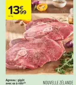 Carrefour Contact Agneau : gigôt avec os à rôtir offre