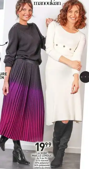 Stokomani Manoukian la robe maille longue offre