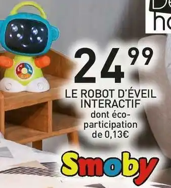 Stokomani Smoby le robot d’éveil interactif offre
