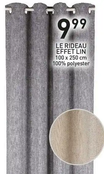 Stokomani Le rideau effet lin offre