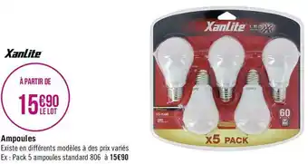 Géant Casino Xanlite ampoules offre