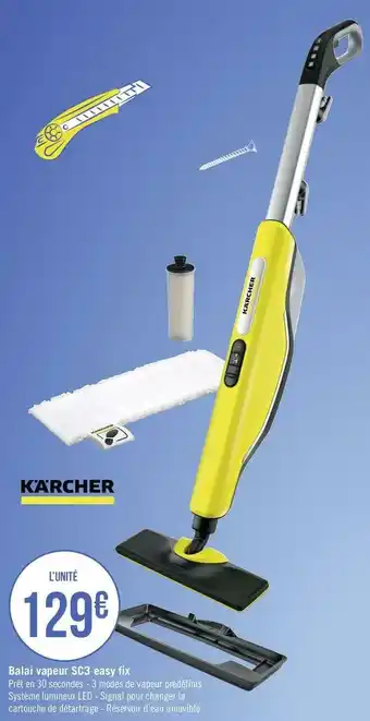 Géant Casino Karcher balai vapeur sc3 easy fix offre