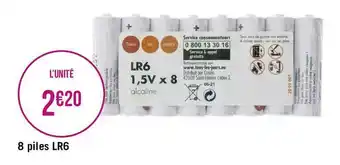 Géant Casino 8 piles lr6 offre