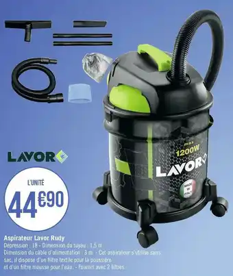 Géant Casino Lavor aspirateur rudy offre