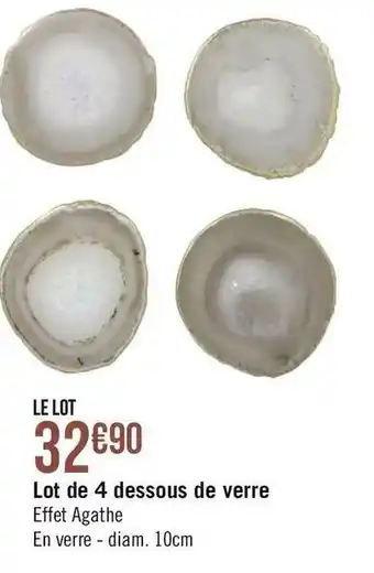 Lot de 4 dessous de verre