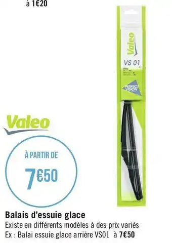 Géant Casino Valeo balais d’essuie glace offre