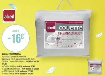 Géant Casino Abeil bon plan sur la gamme thermofill offre