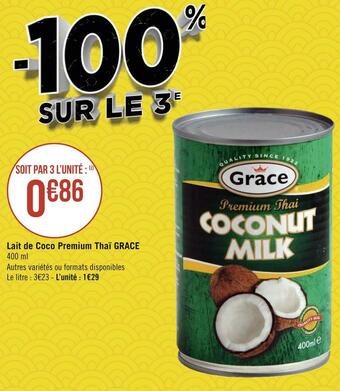 Grace lait de coco premium thaï