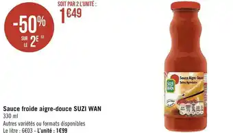 Suzi wan sauce froide aigre-douce