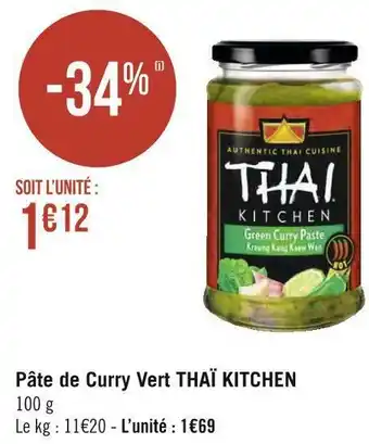 Thaï kitchen pâte de curry vert